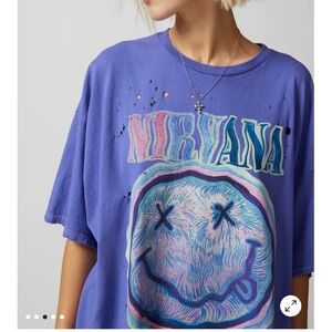 Urban Outfitters Nirvana Distressed Tshirt Dress Size S/M